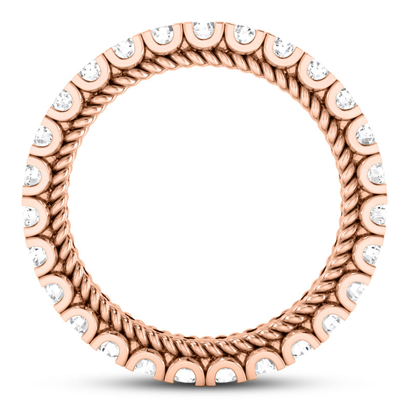 Eternity Wedding Band (Size of Each Diamond 0.10ct, Total Diamond Weight Depending on Ring Size 2.00ct to 2.40ct, Diamond Quality GH-VS)