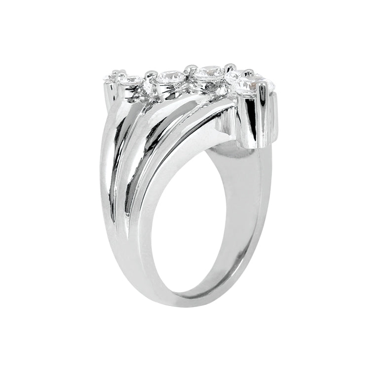 Fancy Round Diamond Ring (Total Diamond Weight 0.50ct, Quality GH-VS)