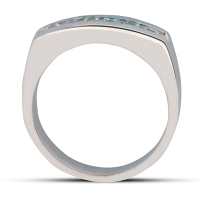 Mens Round Diamond Wedding Band (Total Diamond Weight 0.42ct, Quality GH-VS)