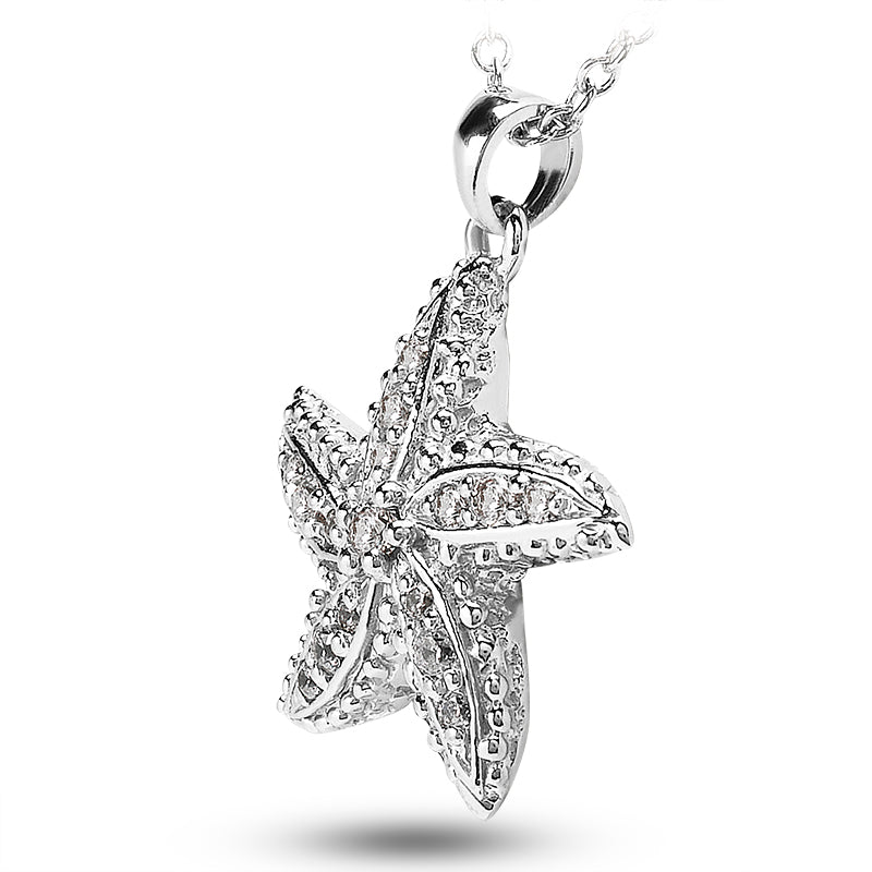 Round Diamond Fancy Pendant (Total Diamond Weight 0.35ct, Quality GH-VS)