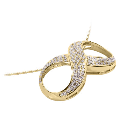 Round Diamond Fancy Pendant (Total Diamond Weight 1.35ct, Quality GH-VS)