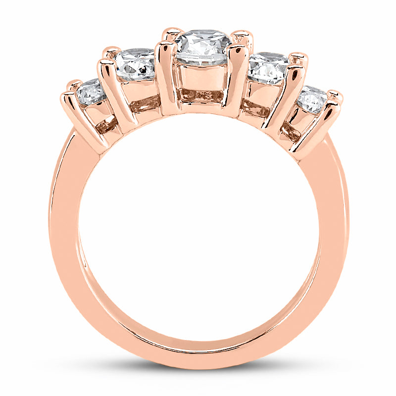 Oval Diamond Wedding Band (Total Diamond Weight 1.05ct, Quality GH-VS)