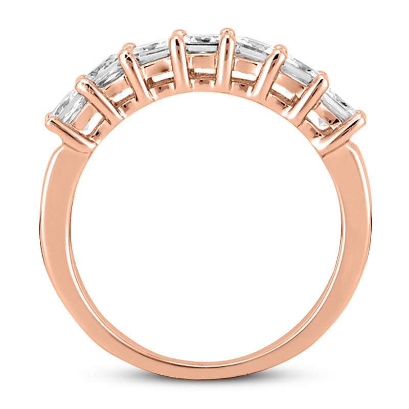 Emerald Cut Diamond Wedding Band (Total Diamond Weight 1.75ct, Quality GH-VS)