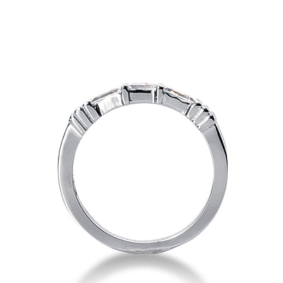 Straight Tapered Baguette Diamond Wedding Band (Total Diamond Weight 0.30ct, Quality GH-VS)