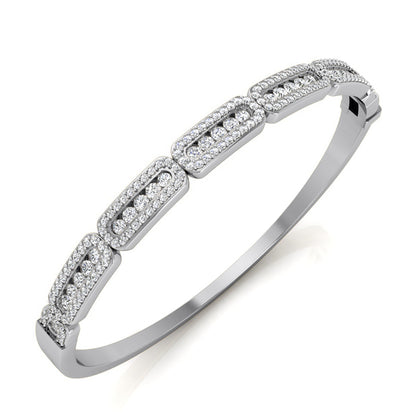 Round Diamond Bangle Bracelet (Total Diamond Weight 1.82ct, Quality GH-VS)