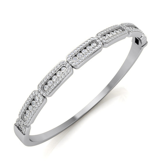 Round Diamond Bangle Bracelet (Total Diamond Weight 1.82ct, Quality GH-VS)