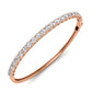 Round Diamond Bangle Bracelet (Total Diamond Weight 0.94ct, Quality GH-VS)