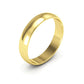 Half-Round Gold Wedding Band 4MM