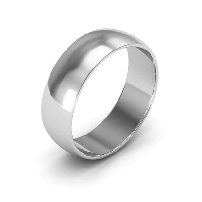 Half-Round Gold Wedding Band 6MM