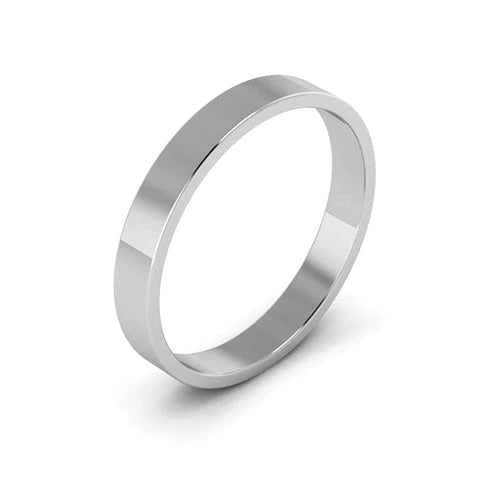 Flat Gold Wedding Band 3MM
