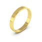 Flat Gold Wedding Band 3MM
