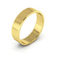 Flat Gold Wedding Band 5MM