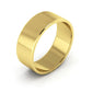 Flat Gold Wedding Band 7MM