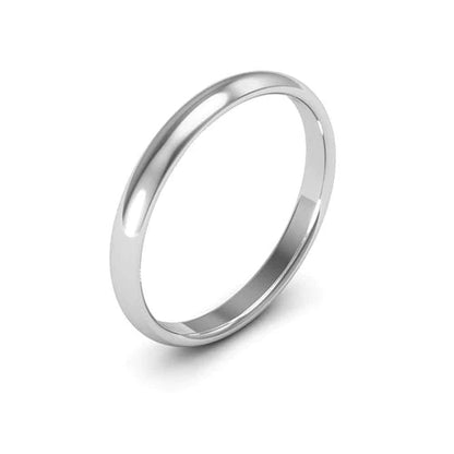 Half-Round Comfort Fit Gold Wedding Band 2.5MM