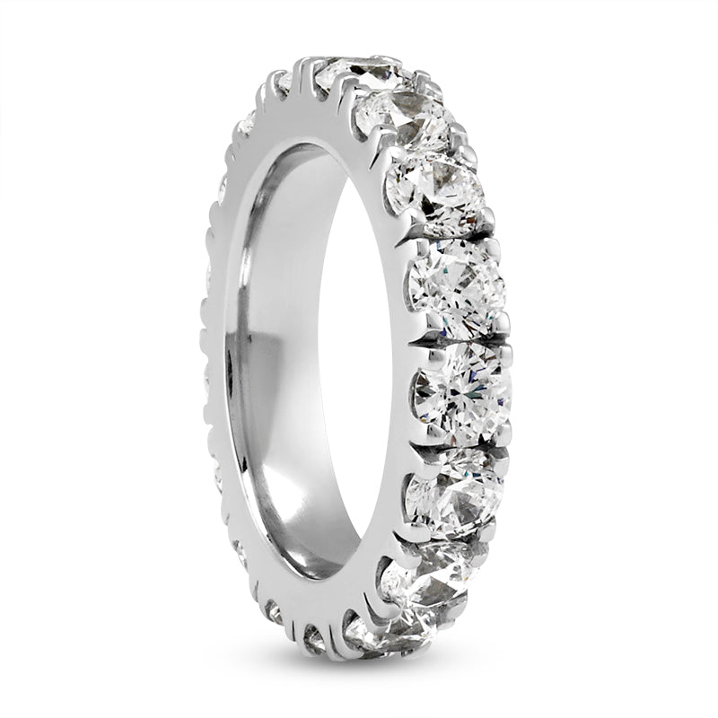 Eternity Wedding Band (Size of Each Diamond 0.10ct, Total Diamond Weight Depending on Ring Size 1.90ct to 2.20ct, Diamond Quality GH-VS)