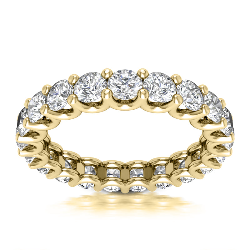 Eternity Wedding Band (Size of Each Diamond 0.20ct, Total Diamond Weight Depending on Ring Size 3.20ct to 3.60ct, Diamond Quality GH-VS)