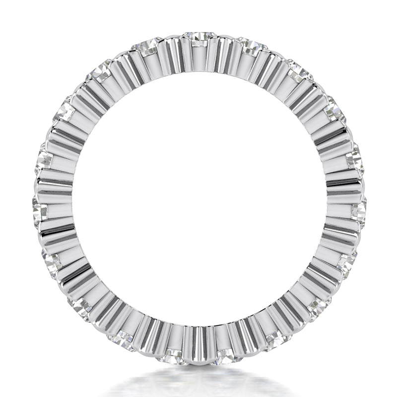 Eternity Wedding Band (Size of Each Diamond 0.10ct, Total Diamond Weight Depending on Ring Size 1.70ct to 2.10ct, Diamond Quality GH-VS)