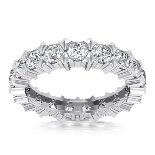 Eternity Wedding Band (Size of Each Diamond 0.10ct, Total Diamond Weight Depending on Ring Size 1.70ct to 2.10ct, Diamond Quality GH-VS)