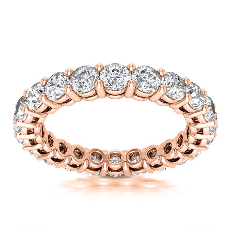 Eternity Wedding Band (Size of Each Diamond 0.20ct, Total Diamond Weight Depending on Ring Size 3.20ct to 3.80ct, Diamond Quality GH-VS)