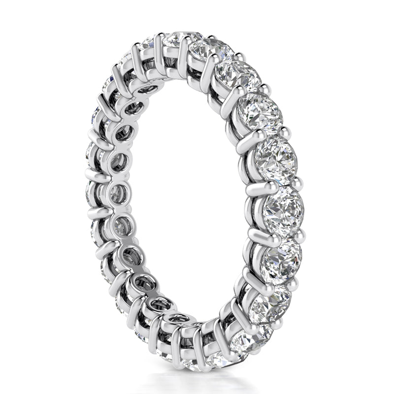 Eternity Wedding Band (Size of Each Diamond 0.20ct, Total Diamond Weight Depending on Ring Size 3.20ct to 3.80ct, Diamond Quality GH-VS)