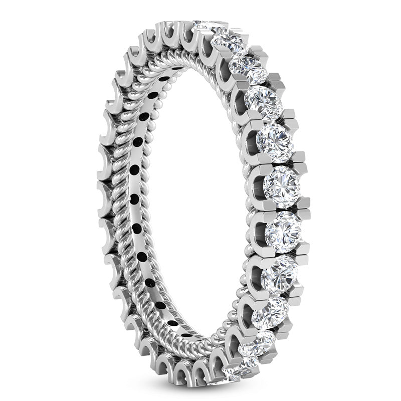 Eternity Wedding Band (Size of Each Diamond 0.10ct, Total Diamond Weight Depending on Ring Size 2.00ct to 2.40ct, Diamond Quality GH-VS)
