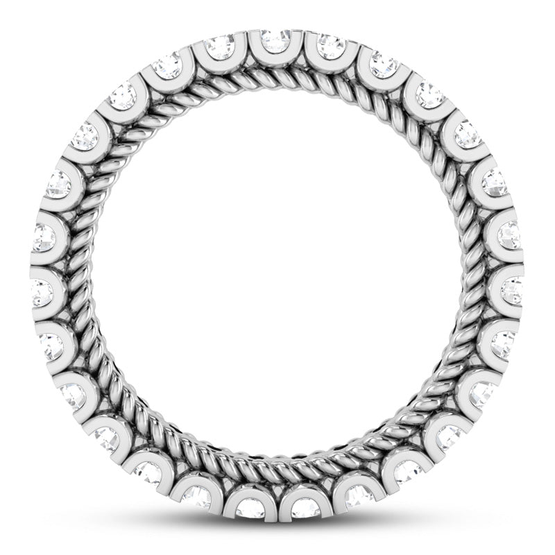 Eternity Wedding Band (Size of Each Diamond 0.10ct, Total Diamond Weight Depending on Ring Size 2.00ct to 2.40ct, Diamond Quality GH-VS)