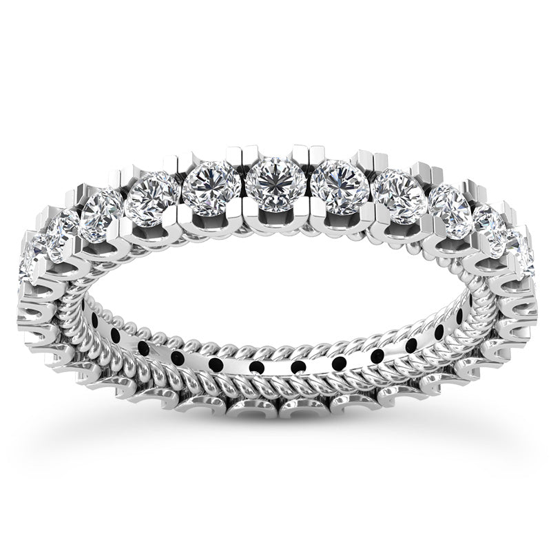Eternity Wedding Band (Size of Each Diamond 0.10ct, Total Diamond Weight Depending on Ring Size 2.00ct to 2.40ct, Diamond Quality GH-VS)