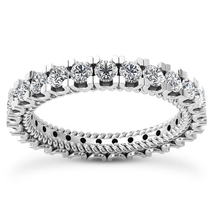 Eternity Wedding Band (Size of Each Diamond 0.10ct, Total Diamond Weight Depending on Ring Size 2.00ct to 2.40ct, Diamond Quality GH-VS)