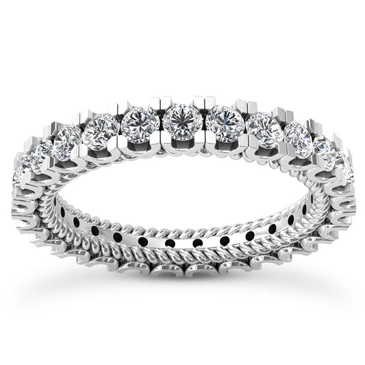Eternity Wedding Band (Size of Each Diamond 0.10ct, Total Diamond Weight Depending on Ring Size 2.00ct to 2.40ct, Diamond Quality GH-VS)
