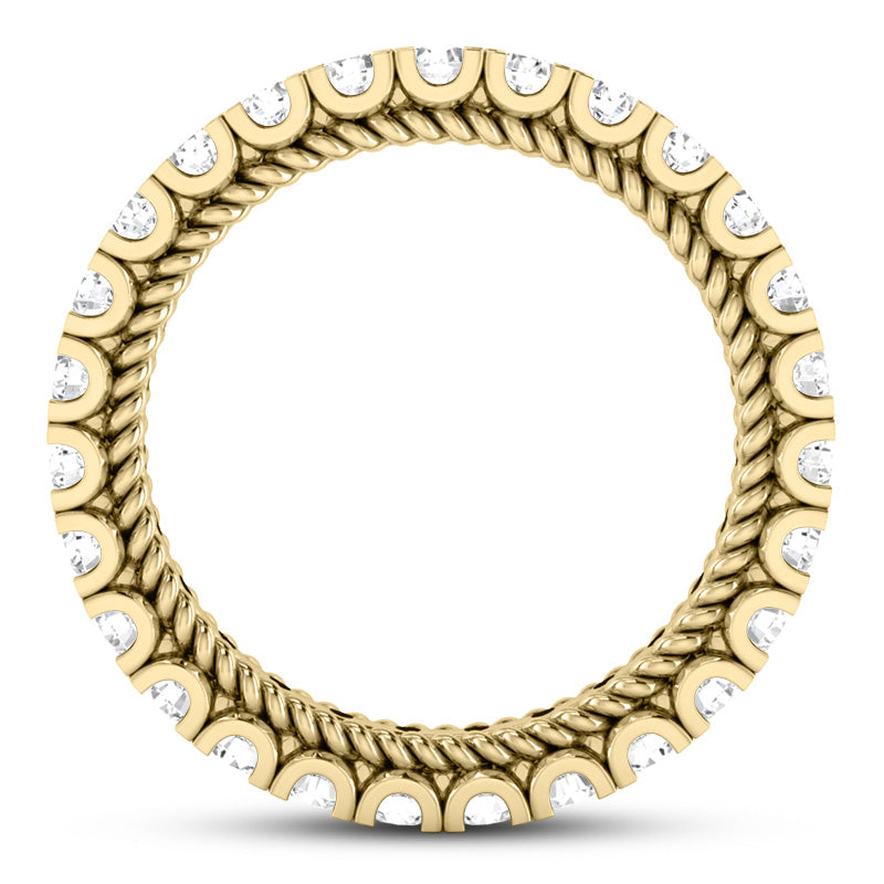 Eternity Wedding Band (Size of Each Diamond 0.10ct, Total Diamond Weight Depending on Ring Size 2.00ct to 2.40ct, Diamond Quality GH-VS)