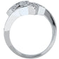 Fancy Round Diamond Ring (Total Diamond Weight 0.57ct, Quality GH-VS)