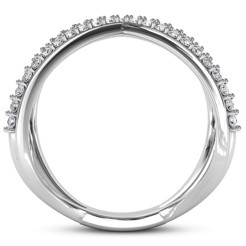 Fancy Round Diamond Ring (Total Diamond Weight 0.45ct, Quality GH-VS)