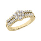 Fancy Round Diamond Ring (Total Diamond Weight 0.45ct, Quality GH-VS)