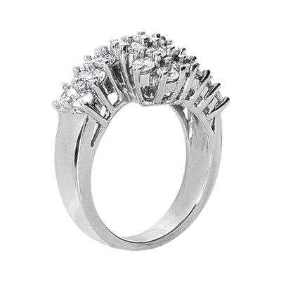 Fancy Round Diamond Ring (Total Diamond Weight 0.75ct, Quality GH-VS)