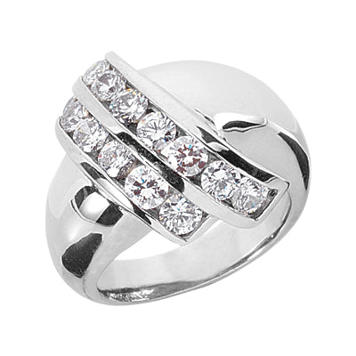 Fancy Round Diamond Ring (Total Diamond Weight 1.64ct, Quality GH-VS)