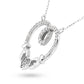 Round Diamond Heart Pendant (Total Diamond Weight 0.41ct, Quality GH-VS)