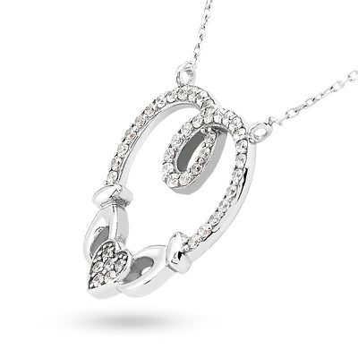 Round Diamond Heart Pendant (Total Diamond Weight 0.41ct, Quality GH-VS)