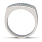 Mens Round Diamond Wedding Band (Total Diamond Weight 0.42ct, Quality GH-VS)