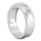 Mens Round Diamond Wedding Band (Total Diamond Weight 0.45ct, Quality GH-VS)