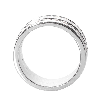 Mens Round Diamond Wedding Band (Total Diamond Weight 0.96ct, Quality GH-VS)