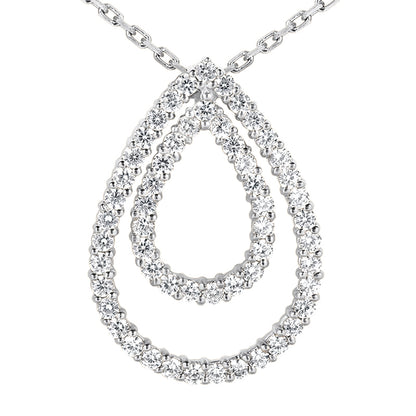 Round Diamond Fancy Pendant (Total Diamond Weight 1.68ct, Quality GH-VS)