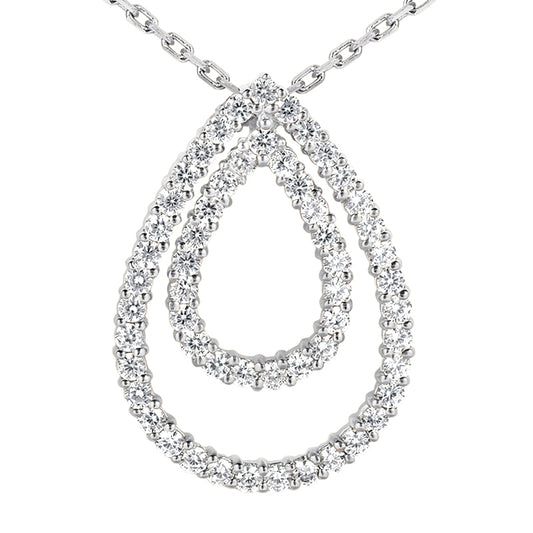 Round Diamond Fancy Pendant (Total Diamond Weight 1.68ct, Quality GH-VS)