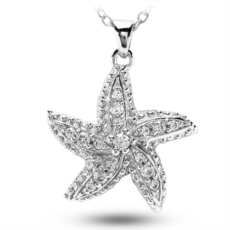 Round Diamond Fancy Pendant (Total Diamond Weight 0.35ct, Quality GH-VS)