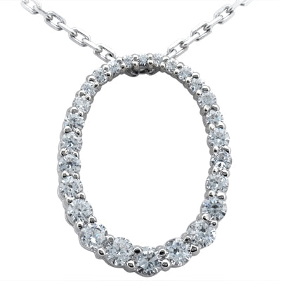 Round Diamond Circle Pendant (Total Diamond Weight 0.50ct, Quality GH-VS)