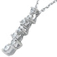 Round Diamond Journey Pendant (Total Diamond Weight 0.50ct, Quality GH-VS)
