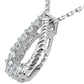 Round Diamond Journey Pendant (Total Diamond Weight 0.25ct, Quality GH-VS)