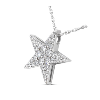 Round Diamond Fancy Pendant (Total Diamond Weight 0.70ct, Quality GH-VS)