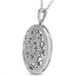 Round Diamond Circle Pendant (Total Diamond Weight 0.74ct, Quality GH-VS)