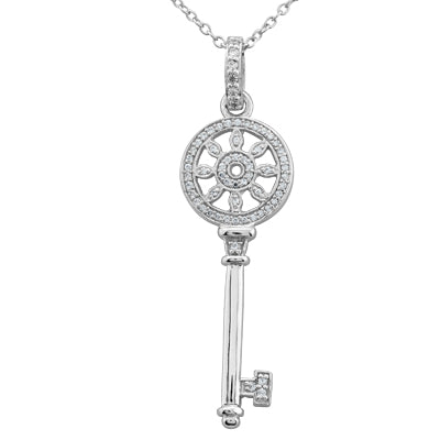 Round Diamond Fancy Pendant (Total Diamond Weight 0.30ct, Quality GH-VS)