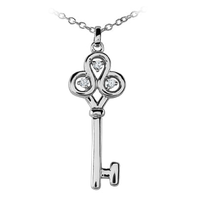 Round Diamond Fancy Pendant (Total Diamond Weight 0.09ct, Quality GH-VS)